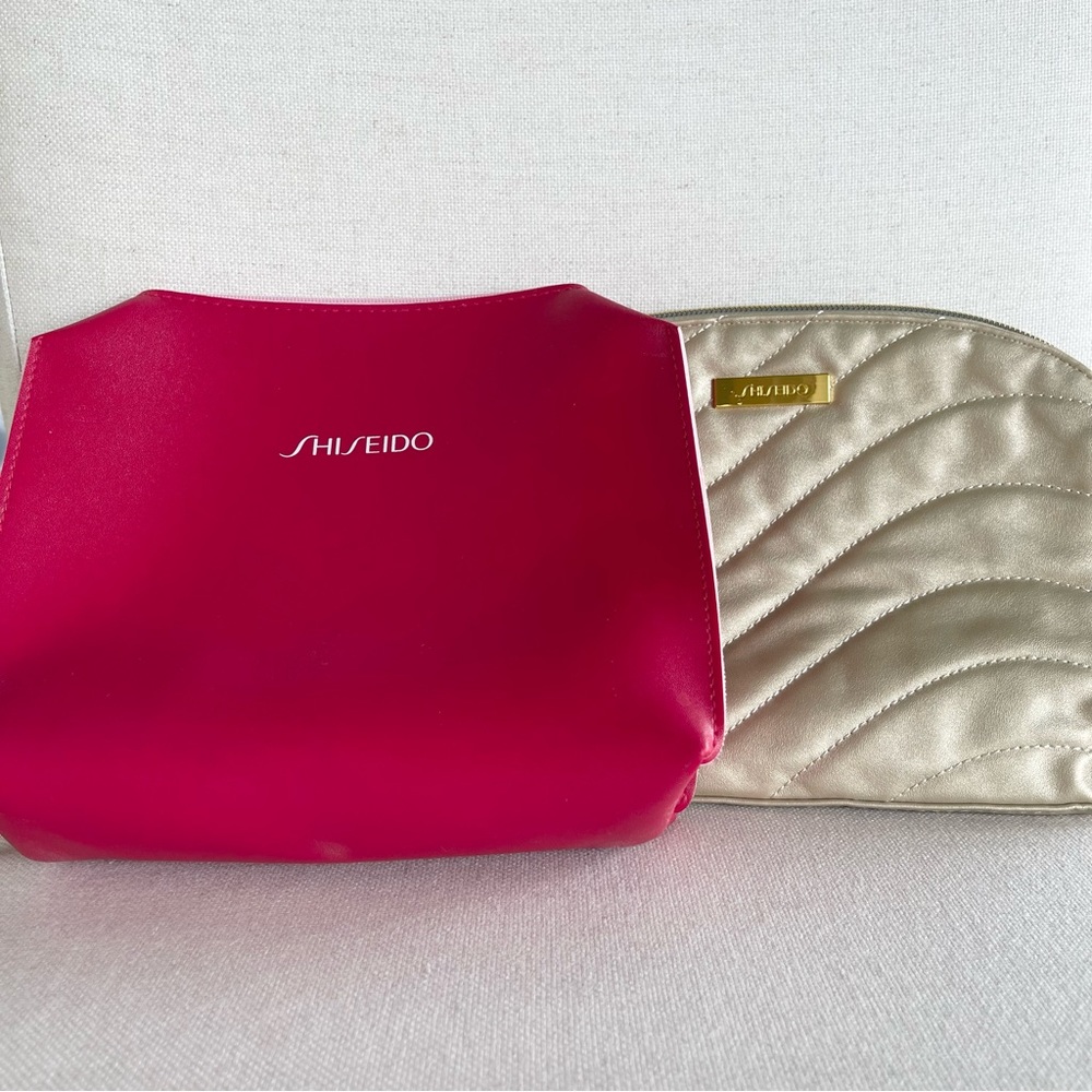 SHISEIDO 2 Piece Cosmetic Bag Bundle